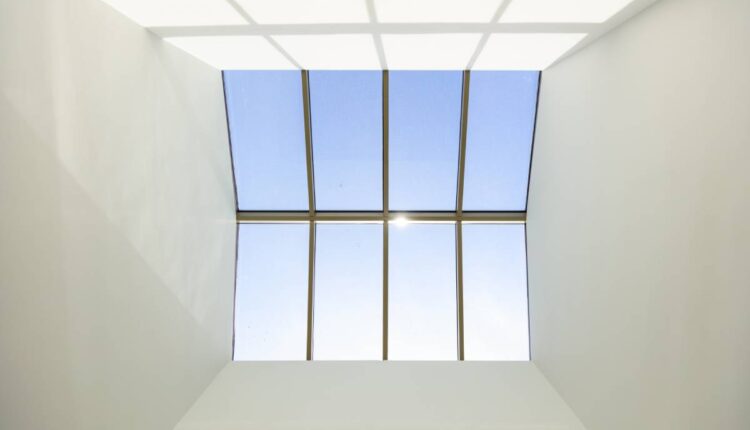 Skylight window on a building's roof